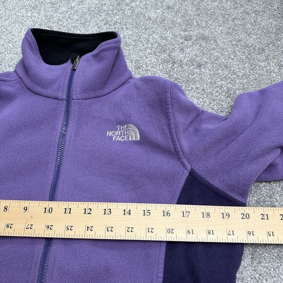 The North Face Polartec Fleece Jacket Womens Medium Purple Full Zip Outdoor Hike - Picture 15 of 16